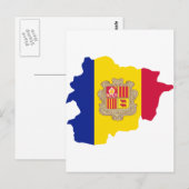 Postale Carte d'Andorre (Devant / Derrière)