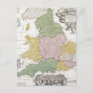 Postale Carte d'Angleterre 1760