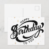 Postale Carte d'anniversaire (Devant / Derrière)