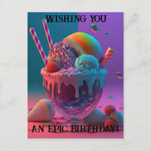 Postale Carte d'anniversaire