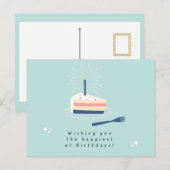 Postale Carte d'anniversaire (Devant / Derrière)