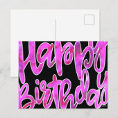 Postale Carte d'anniversaire (Devant / Derrière)