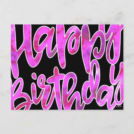 Postale Carte d'anniversaire (Devant)