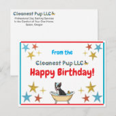 Postale Carte d'anniversaire (Devant / Derrière)