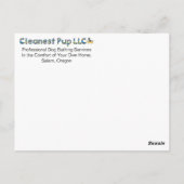 Postale Carte d'anniversaire (Dos)