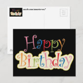 Postale Carte d'anniversaire (Devant / Derrière)