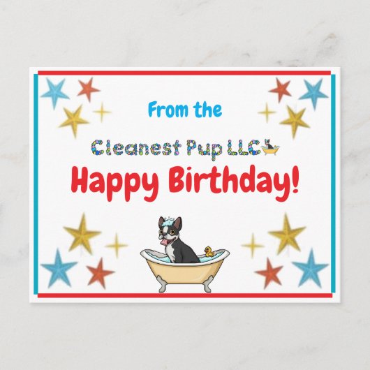 Postale Carte d'anniversaire (Devant)