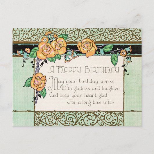 Postale Carte d'anniversaire (Devant)