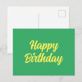 Postale Carte d'anniversaire (Devant / Derrière)