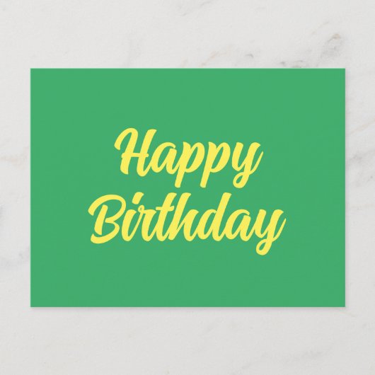 Postale Carte d'anniversaire (Devant)