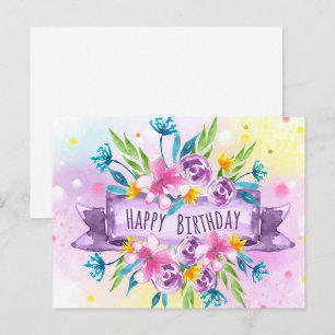 Postale Carte d'anniversaire