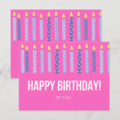 Postale Carte d'anniversaire (Devant / Derrière)