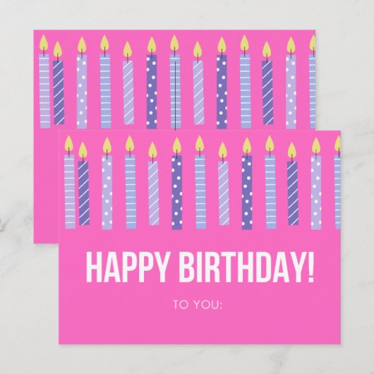 Postale Carte d'anniversaire (Devant / Derrière)