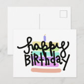 Postale Carte d'anniversaire (Devant / Derrière)