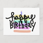 Postale Carte d'anniversaire (Devant)