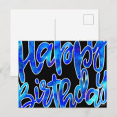 Postale Carte d'anniversaire (Devant / Derrière)