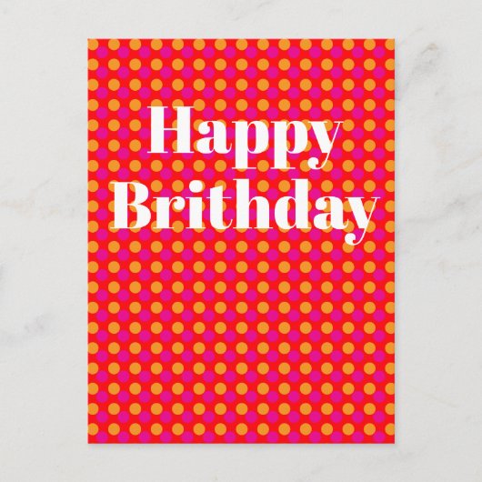 Postale Carte d'anniversaire (Devant)