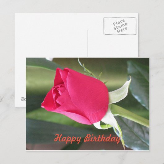 Postale Carte d'anniversaire (Devant / Derrière)