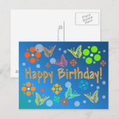 Postale Carte d'anniversaire (Devant / Derrière)
