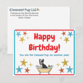 Postale Carte d'anniversaire (Devant / Derrière)