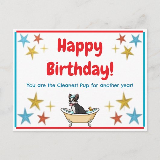 Postale Carte d'anniversaire (Devant)