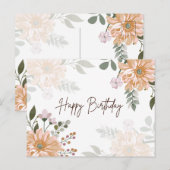 Postale Carte d'anniversaire (Devant / Derrière)