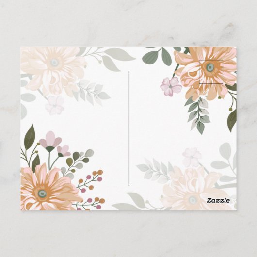 Postale Carte d'anniversaire (Dos)