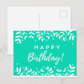 Postale Carte d'anniversaire (Devant / Derrière)