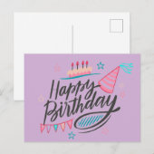 Postale Carte d'anniversaire (Devant / Derrière)