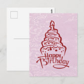 Postale Carte d'anniversaire (Devant / Derrière)