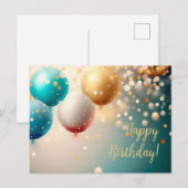 Postale Carte d'anniversaire (Devant / Derrière)