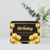 Postale Carte d'anniversaire 2025 (Debout devant)