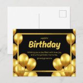 Postale Carte d'anniversaire 2025 (Devant / Derrière)