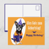 Postale Carte d'anniversaire allemande (Devant / Derrière)
