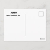 Postale Carte d'anniversaire amusant pour les aînés (Dos)