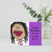 Postale Carte d'anniversaire amusante (Debout devant)