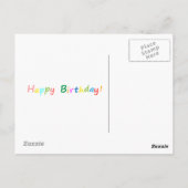 Postale Carte d'anniversaire amusante : Cupcake Candle Woe (Dos)