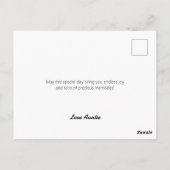 Postale Carte d'anniversaire au chocolat marron (Dos)