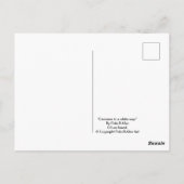 Postale Carte d'anniversaire avec peinture de fleurs viole (Dos)