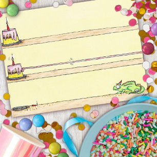 Postale Carte d'anniversaire CHAMELEON par Nicole Janes
