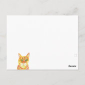 Postale Carte d'anniversaire chat roux chats tabby chatons (Dos)