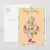 Postale Carte d'anniversaire classique (Devant / Derrière)