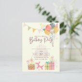 Postale Carte d'anniversaire confortable (Debout devant)