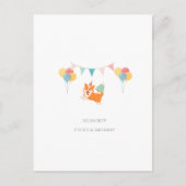 POSTALE CARTE D'ANNIVERSAIRE CORGI (Devant)