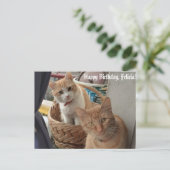 Postale carte d'anniversaire de bienvenue (Debout devant)