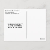 Postale Carte d'anniversaire de chat chapeau de cow-boy dr (Dos)