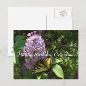 Postale Carte d'anniversaire de grand-mère (Devant / Derrière)