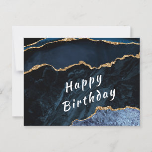 Postale Carte d'anniversaire de la Parties scintillant ble