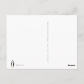 Postale Carte d'anniversaire de Penguin (Dos)
