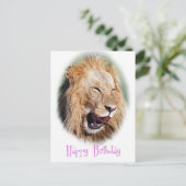 Postale Carte d'anniversaire de Smile lion (Debout devant)